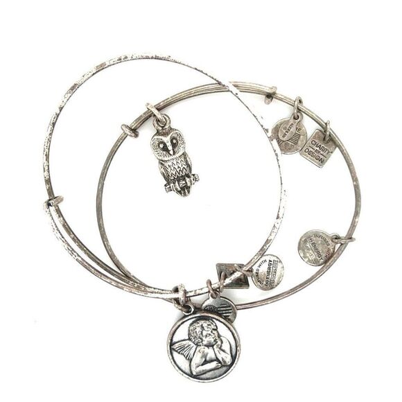 Angel & Owl Alex & Ani Bracelets - Picture 1 of 4